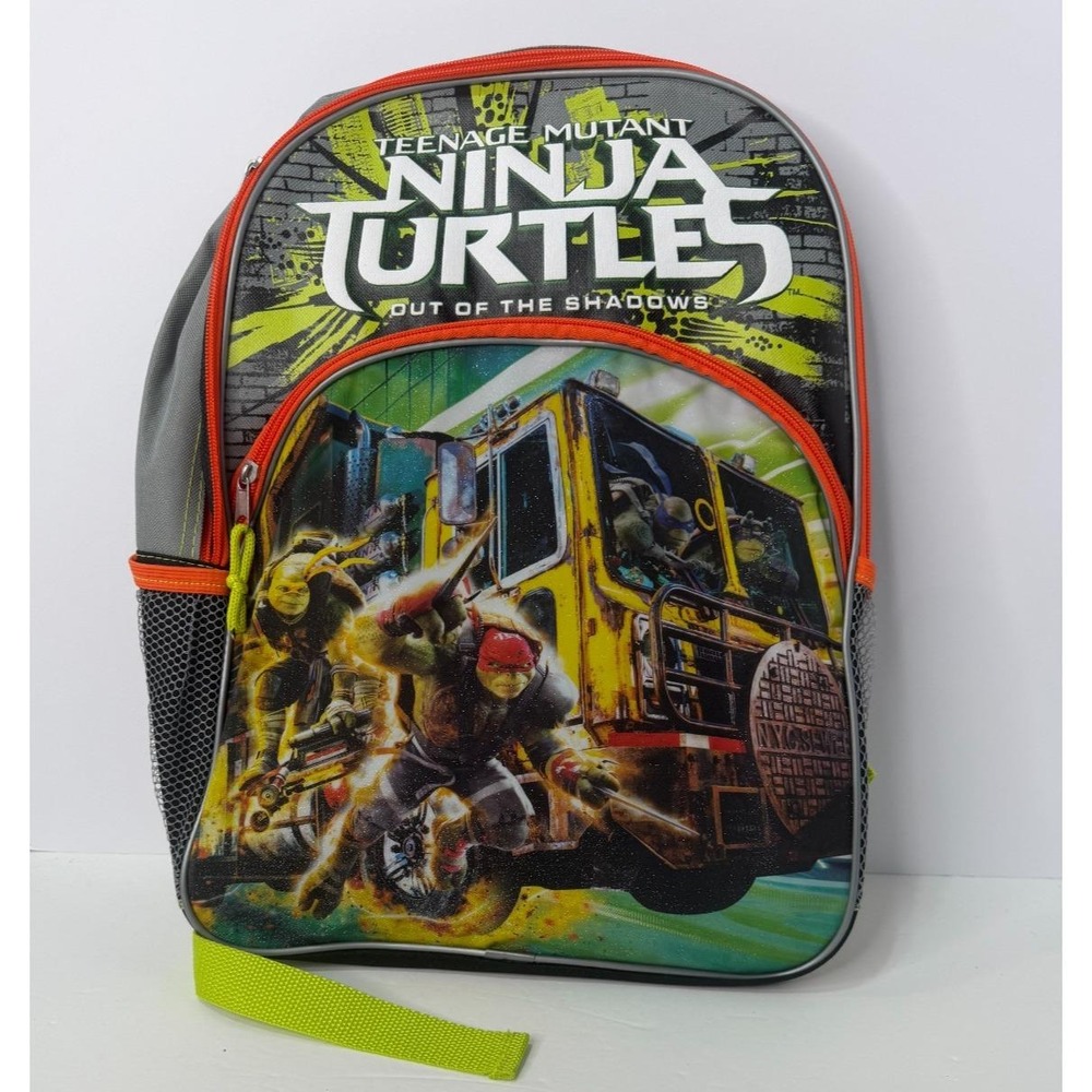 Teenage Ninja Mutant Turtles Out of Shadows TMNT 16" Backpack NWT Rare Senior
